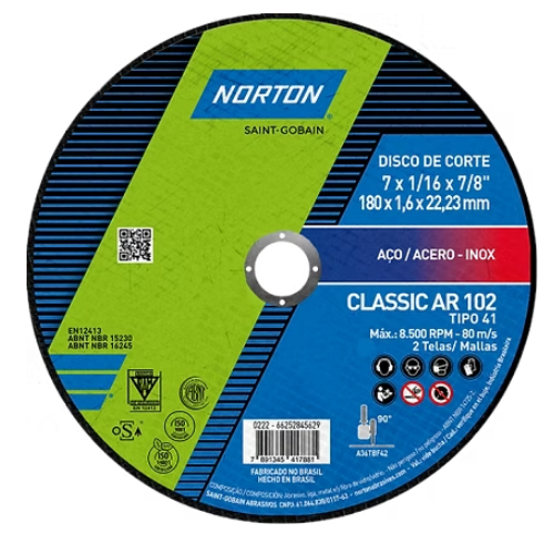 Disco de Corte AR102 Classic – Norton