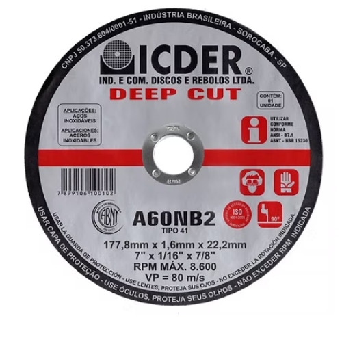 Disco de Corte DEEP CUT – Icder