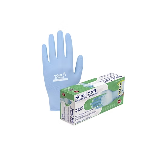 Luva Nitrílica Descartável Sensi Soft – Volk